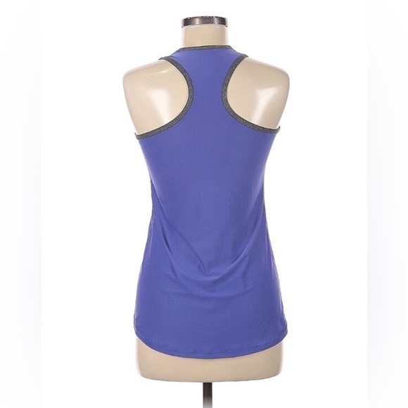 VOGO Athletica Women’s Tank Top Sleeveless Razor Back Gray/Purple-Blue Size-M - Picture 2 of 4
